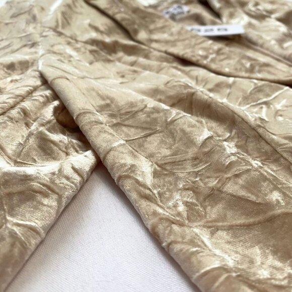 NWT 525 AMERICA CREAM CHAMPAGNE CRUSHED VELVET BLAZER - XS - Picture 8 of 11